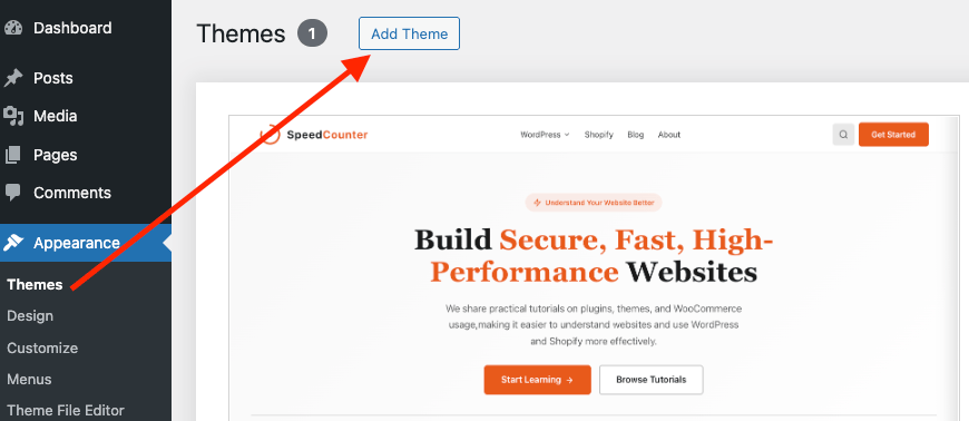 How to install wordpress theme